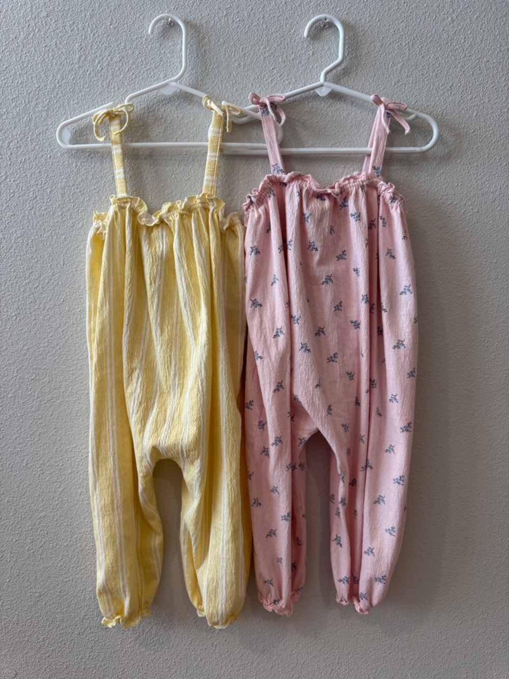 H&M Toddler Girl Romper Bundle 2T Floral & Striped Summer Set